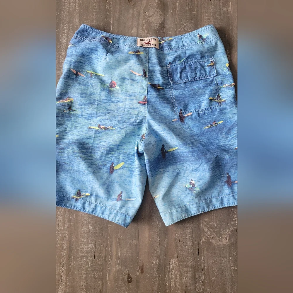 Hollister Men Surf Board Shorts Size L - Picture 10 of 16